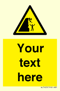 Custom Warning unstable cliff